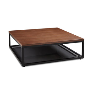 CLIFFORD Coffee Table 101..5 cm Walnut veneer top Grey bottom shelf | InSTYLE Home & Rugs