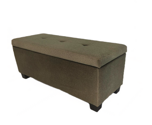 Anna Tufting Storage Bench GY-BEN-1109 Moss green Mohair fabric - durable bench with modern style | Image 1 | InSTYLE Home & Rugs