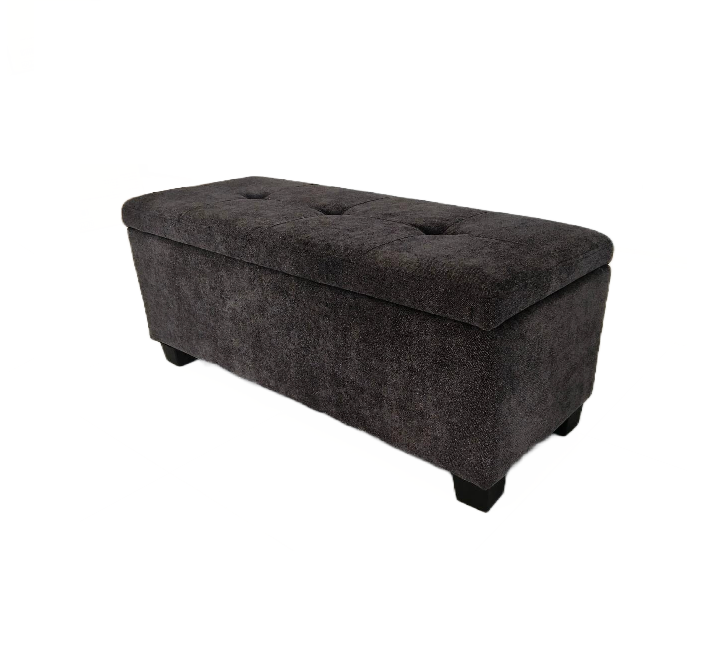 Anna Tufting Storage Bench GY-BEN-1109 Grey fabric - durable bench with modern style | Image 1 | InSTYLE Home & Rugs
