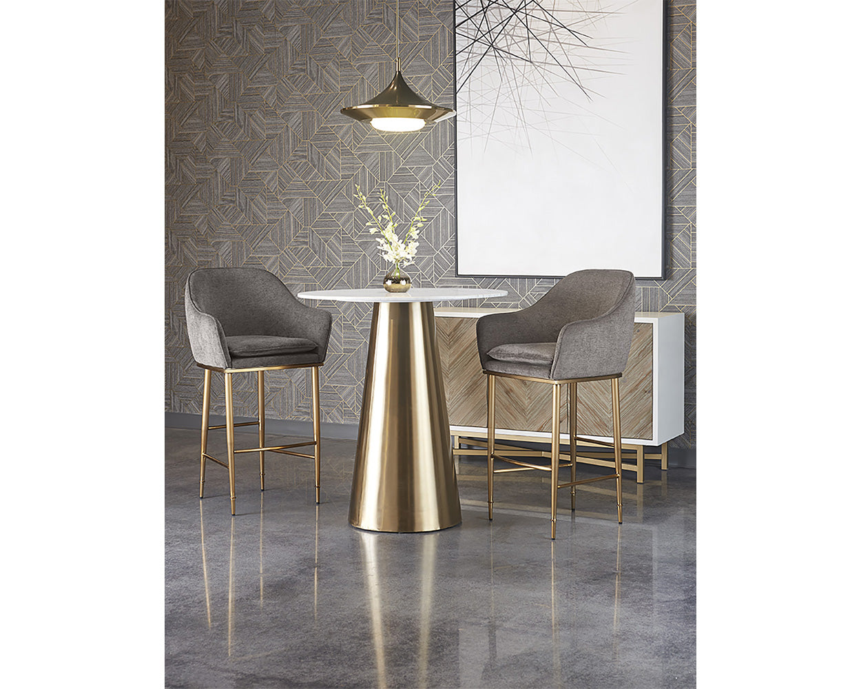 Damon Bar Table - perfect bar tables for social spaces | Image 3 | InSTYLE Home & Rugs