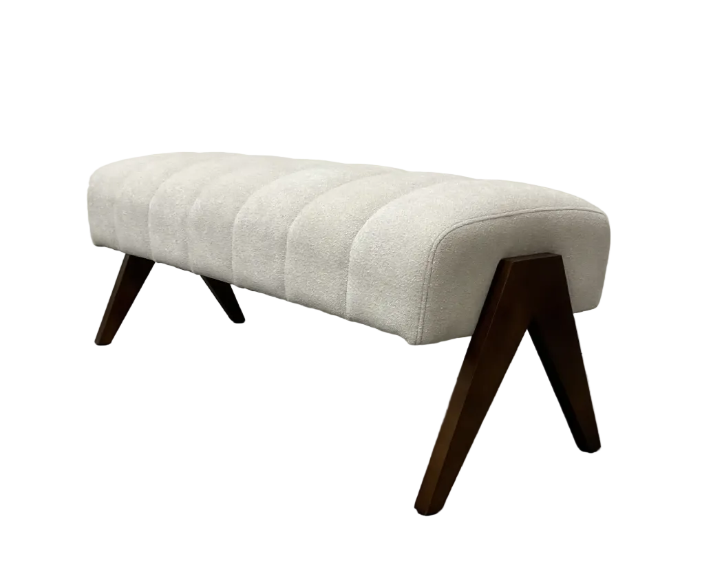 HESTER Bench nubby ivory linen | InSTYLE Home & Rugs