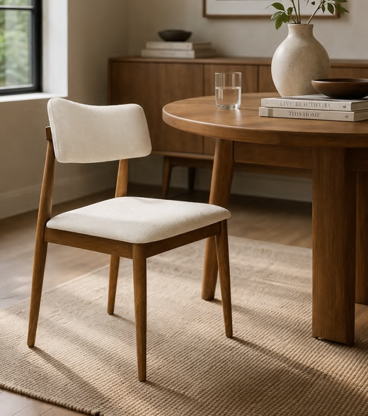 JACELYN Dining Chair GY-DC-8392 Ivory fabric - comfortable dining experience | Image 3 | InSTYLE Home & Rugs