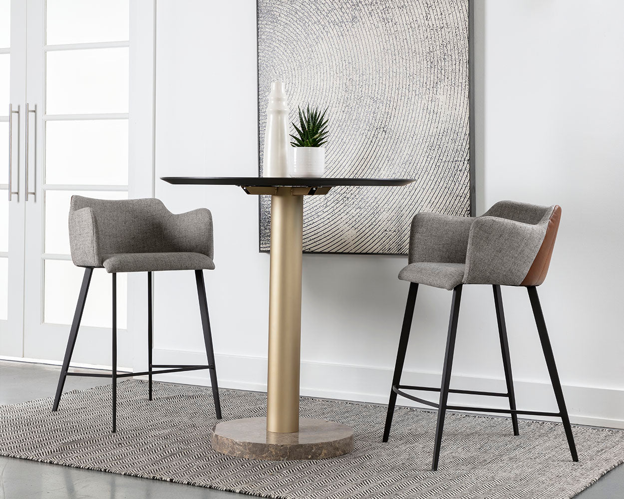 Griffin Counter Stool - perfect for modern counters | Image 2 | InSTYLE Home & Rugs