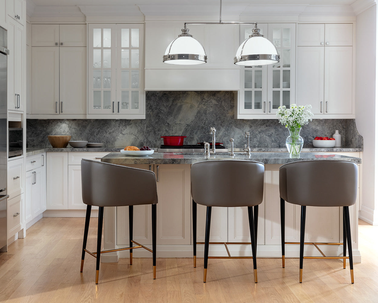 Asher Counter Stool - sleek stools for kitchen bars | Image 3 | InSTYLE Home & Rugs