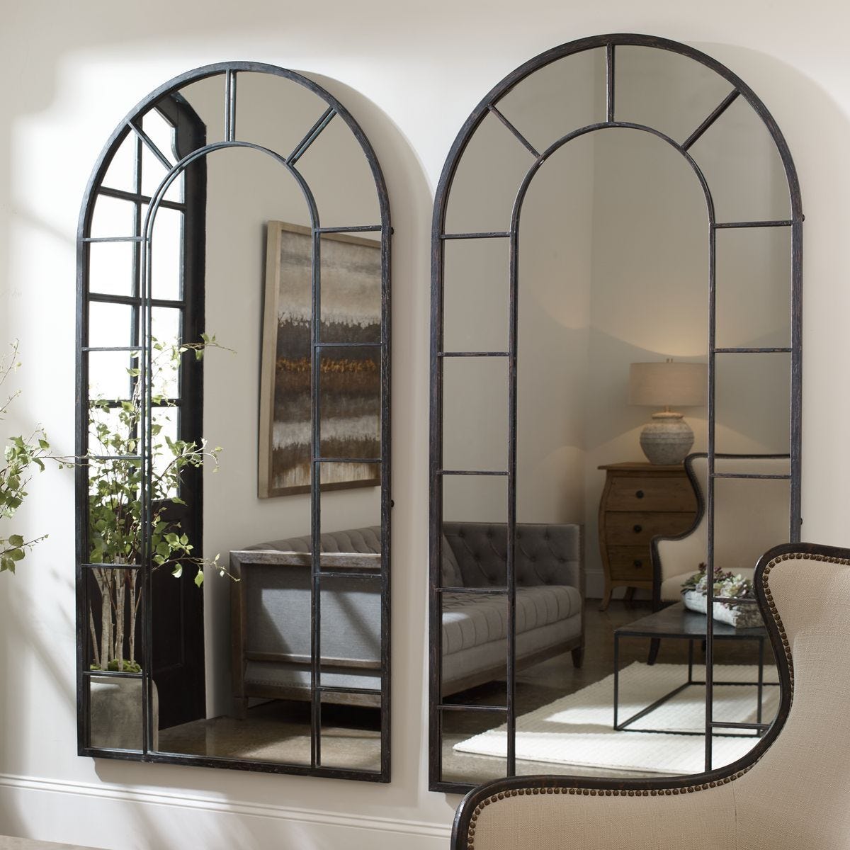 Dillingham Arch Mirror - full-length mirror for creating the illusion of space and light | Image 5 | InSTYLE Home & Rugs