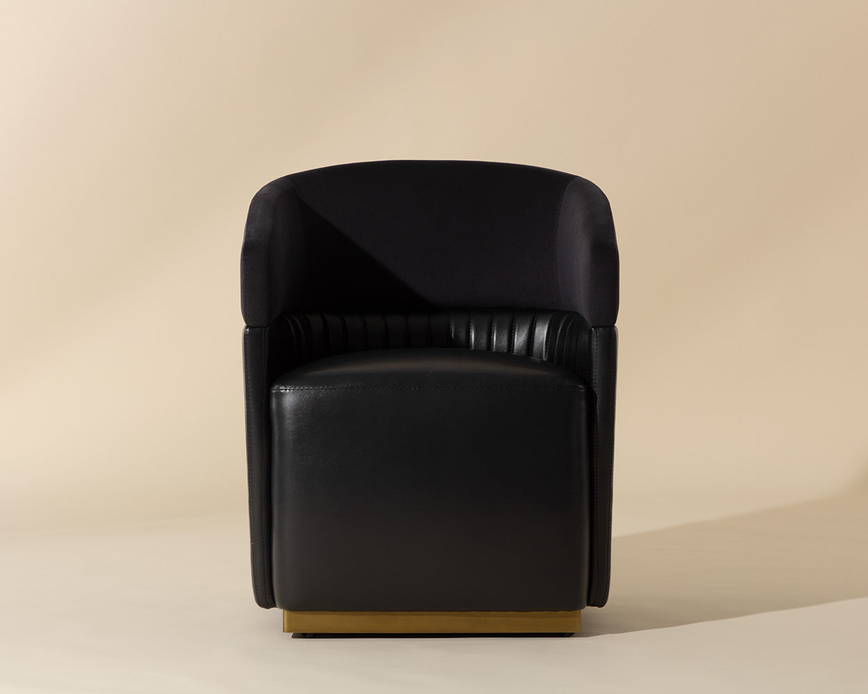 Genval Wheeled Lounge Chair - elegant seating for dining areas | Image 2 | InSTYLE Home & Rugs