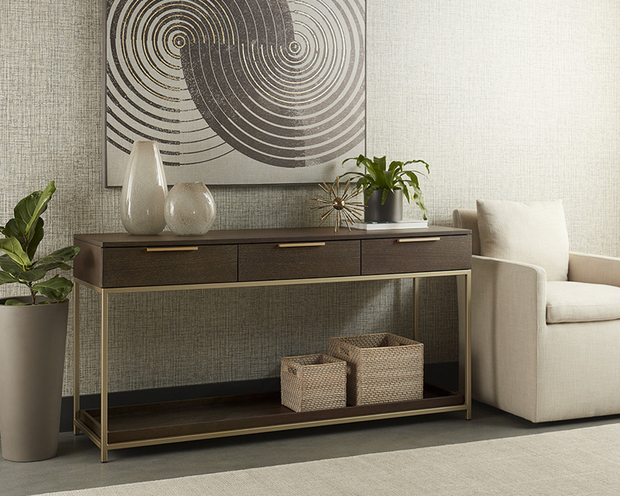 Rebel Console Table With Drawers - sleek design for modern homes | Image 4 | InSTYLE Home & Rugs