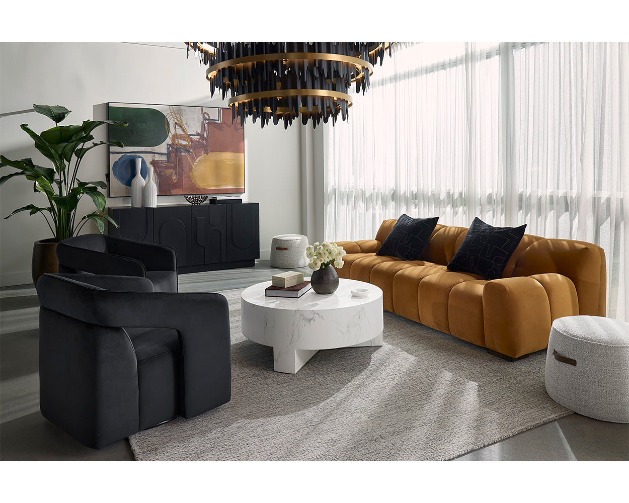 Kendrick Swivel Lounge Chair - comfortable chairs for relaxation | Image 3 | InSTYLE Home & Rugs