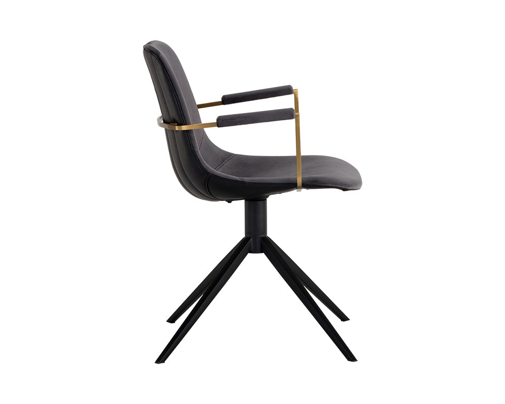 Cassius Swivel Dining Armchair - comfortable dining experience | Image 19 | InSTYLE Home & Rugs