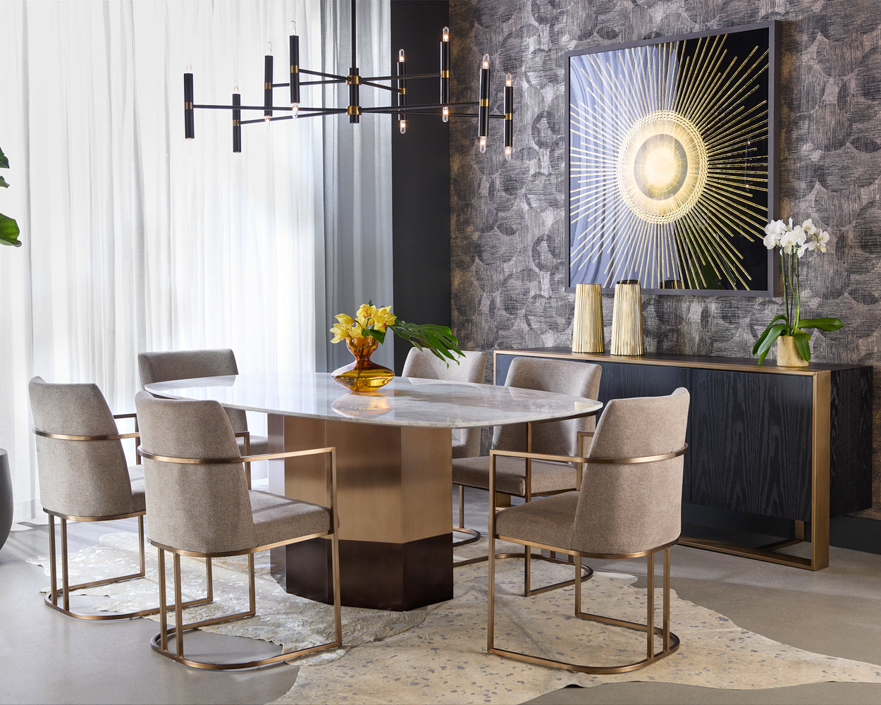 Rayla Dining Armchair - elegant seating for dining areas | Image 3 | InSTYLE Home & Rugs