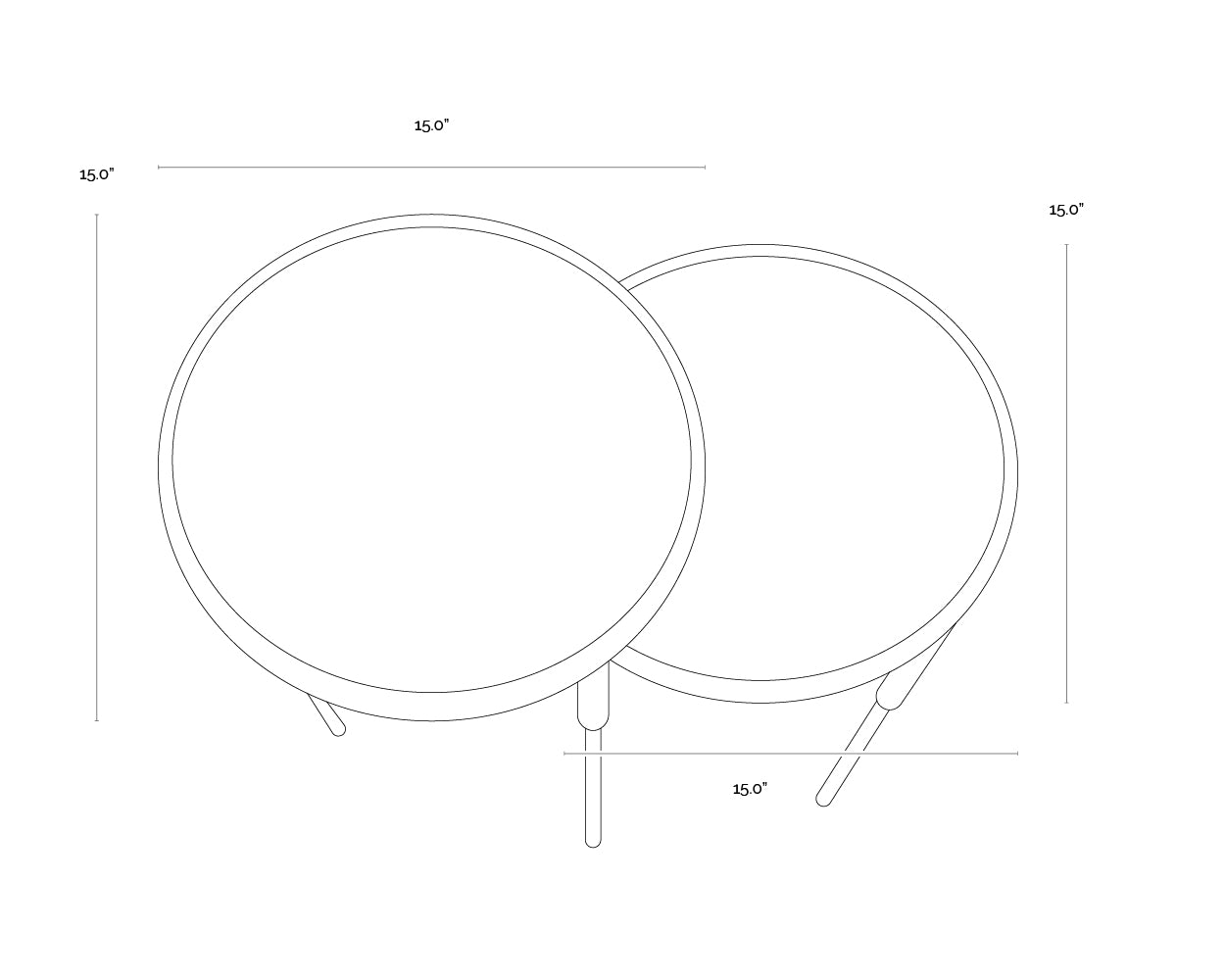Kyrie Nesting End Tables (Set Of 2) - accent tables for living rooms | Image 7 | InSTYLE Home & Rugs