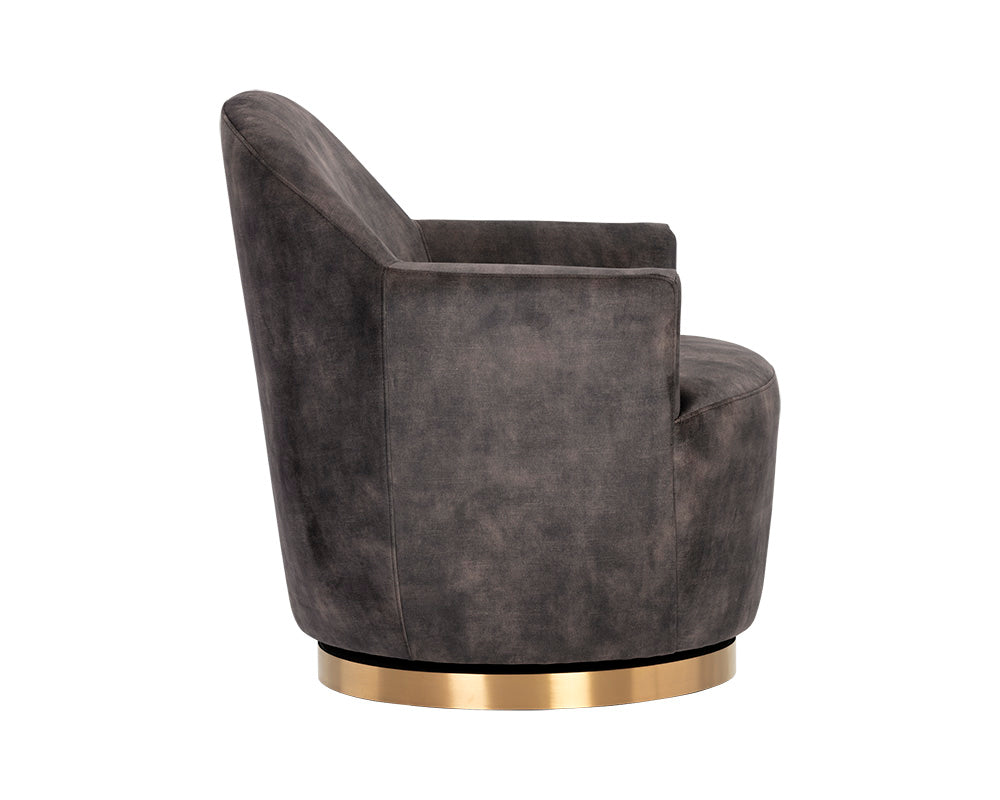 Casey Swivel Lounge Chair - comfortable chairs for relaxation | Image 6 | InSTYLE Home & Rugs