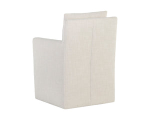 Glenrose Wheeled Dining Armchair - elegant seating for dining areas | Image 10 | InSTYLE Home & Rugs