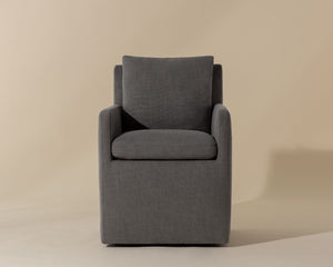 Glenrose Wheeled Dining Armchair - elegant seating for dining areas | Image 12 | InSTYLE Home & Rugs