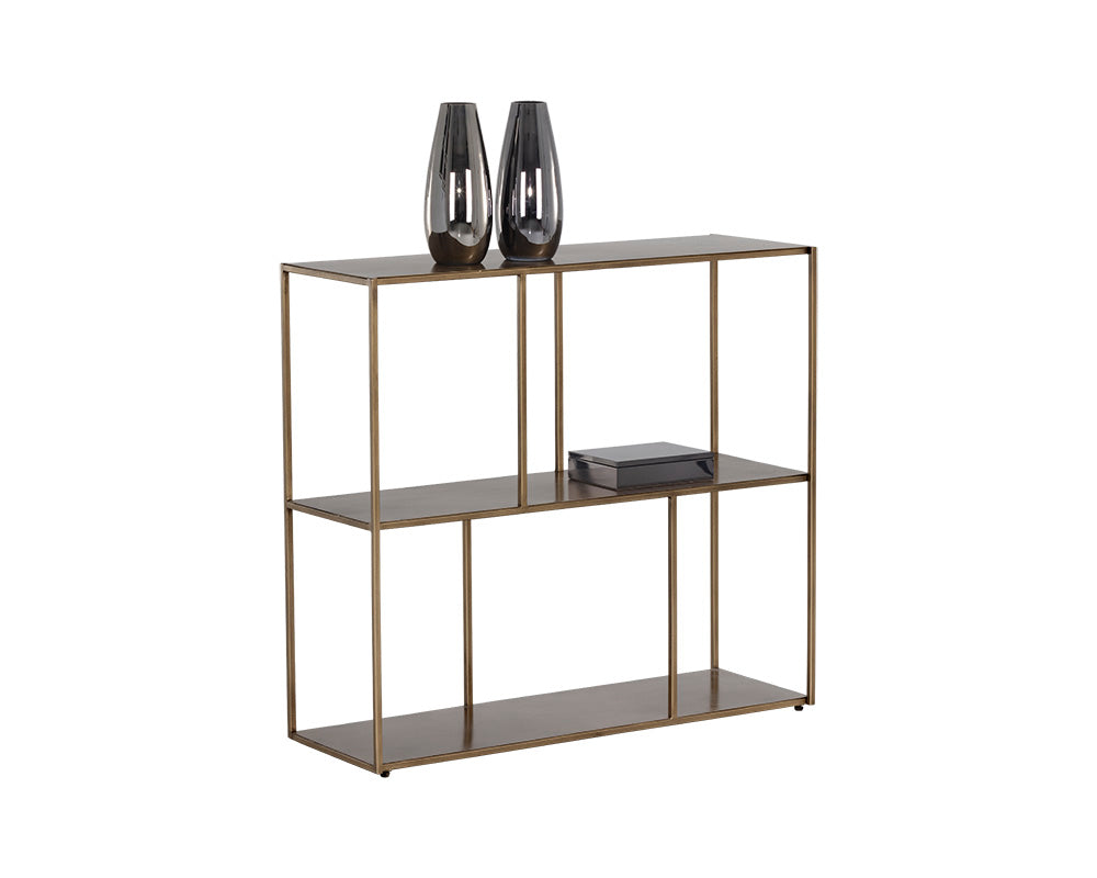 Eiffel Low Bookcase - slim tables for entryways | Image 2 | InSTYLE Home & Rugs