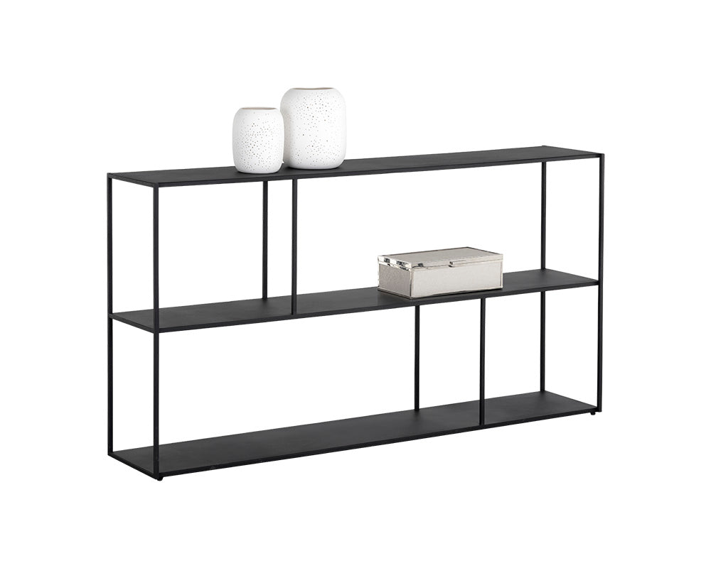 Eiffel Low Bookcase - slim tables for entryways | Image 1 | InSTYLE Home & Rugs