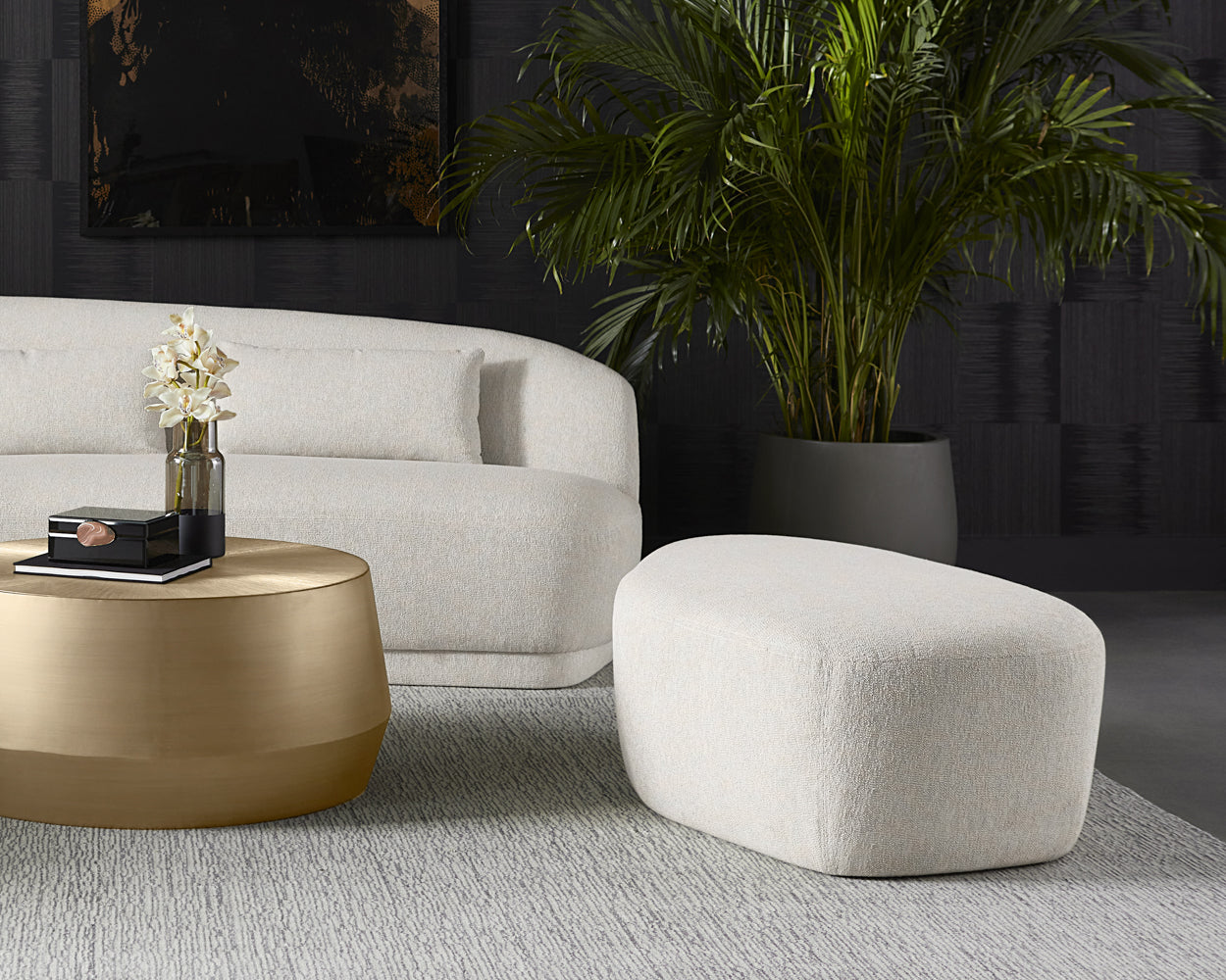 Soraya Ottoman - chic ottomans for living rooms | Image 3 | InSTYLE Home & Rugs