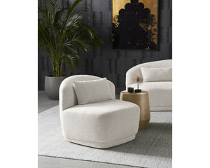 Soraya Swivel Armless Chair - comfortable chairs for relaxation | Image 3 | InSTYLE Home & Rugs