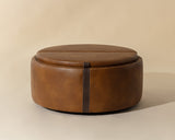 Borelli Wheeled Storage Ottoman - chic ottomans for living rooms | Image 1 | InSTYLE Home & Rugs