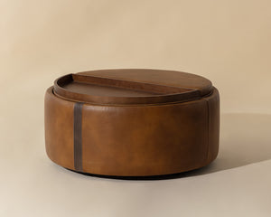 Borelli Wheeled Storage Ottoman - chic ottomans for living rooms | Image 4 | InSTYLE Home & Rugs