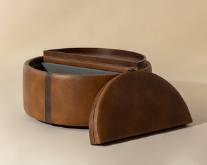 Borelli Wheeled Storage Ottoman - chic ottomans for living rooms | Image 6 | InSTYLE Home & Rugs