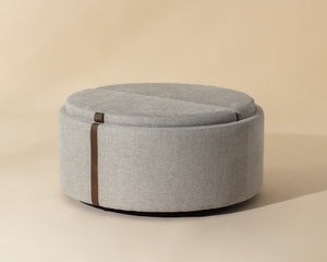 Borelli Wheeled Storage Ottoman - chic ottomans for living rooms | Image 9 | InSTYLE Home & Rugs