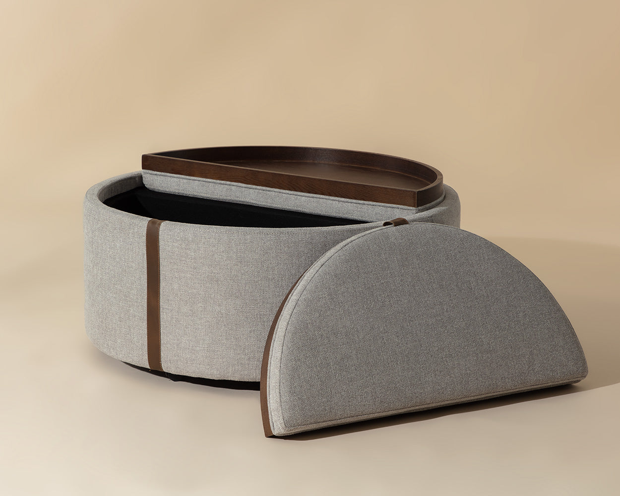 Borelli Wheeled Storage Ottoman - chic ottomans for living rooms | Image 12 | InSTYLE Home & Rugs