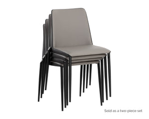 Renee Stackable Dining Chair - stylish chairs for any table | Image 3 | InSTYLE Home & Rugs