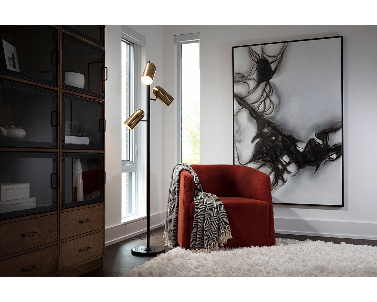 Tarlo Floor Lamp - perfect lighting for modern homes | Image 2 | InSTYLE Home & Rugs