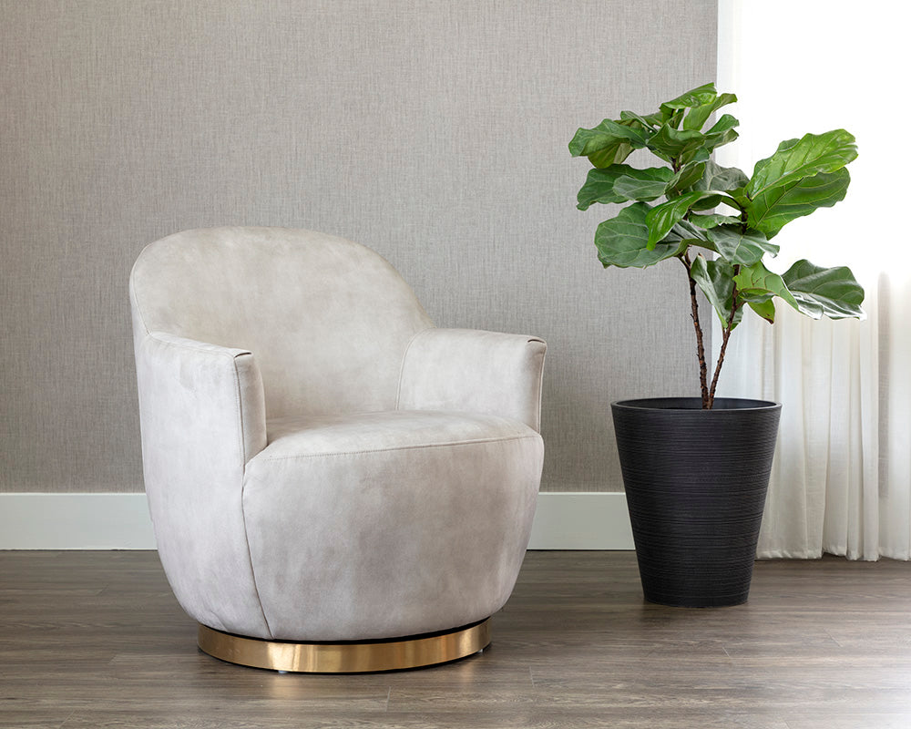 Casey Swivel Lounge Chair - comfortable chairs for relaxation | Image 18 | InSTYLE Home & Rugs