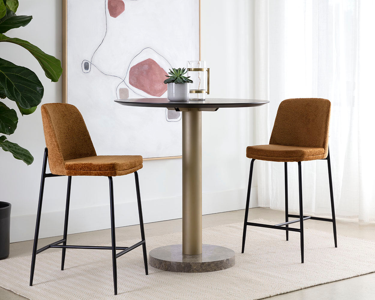 Zeke Counter Stool - ergonomic design for comfort | Image 2 | InSTYLE Home & Rugs