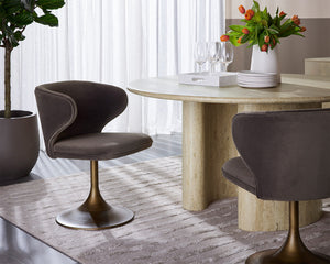 Simone Swivel Dining Chair - comfortable dining experience | Image 12 | InSTYLE Home & Rugs