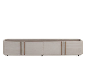 Jamille Media Console And Cabinet - perfect for holding drinks, decor, or lamps | Image 7 | InSTYLE Home & Rugs