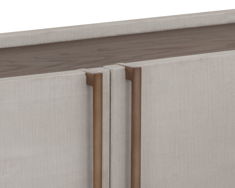 Jamille Media Console And Cabinet - perfect for holding drinks, decor, or lamps | Image 8 | InSTYLE Home & Rugs