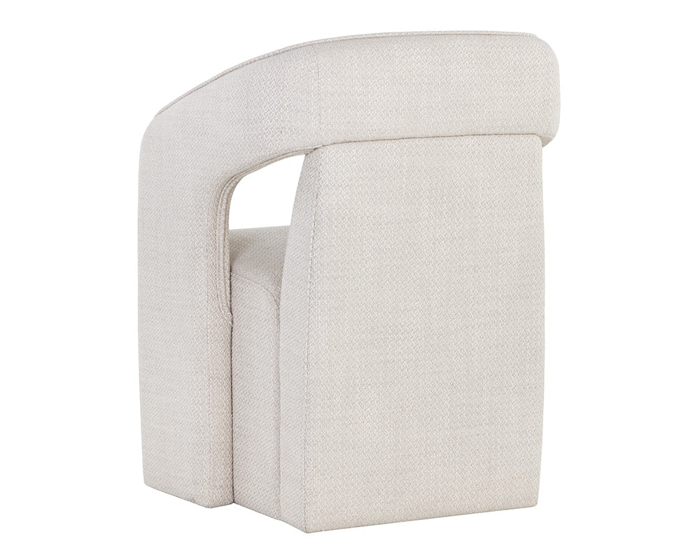 Kendrick Wheeled Dining Armchair - elegant seating for dining areas | Image 9 | InSTYLE Home & Rugs