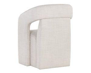 Kendrick Wheeled Dining Armchair - elegant seating for dining areas | Image 9 | InSTYLE Home & Rugs