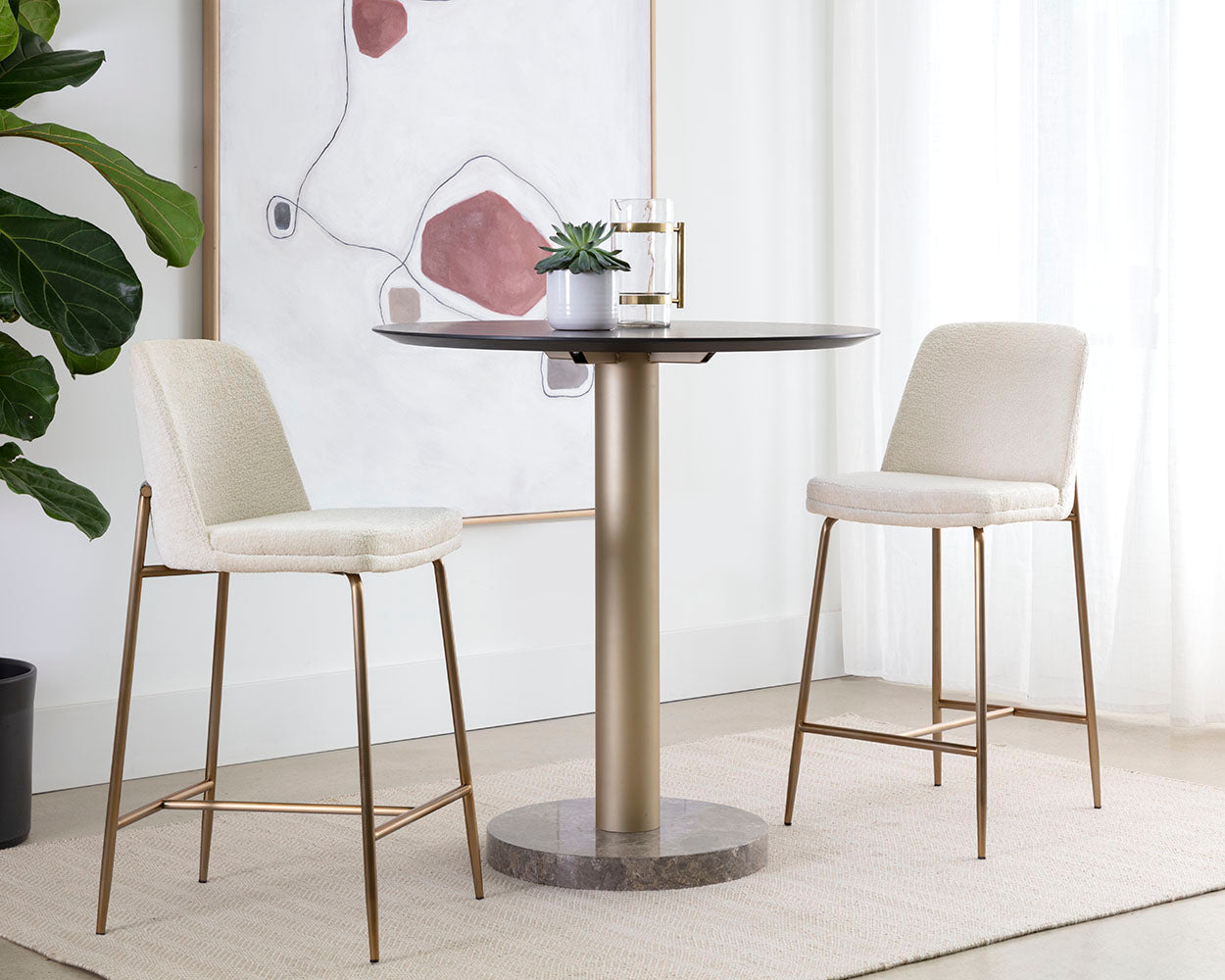 Zeke Counter Stool - ergonomic design for comfort | Image 9 | InSTYLE Home & Rugs