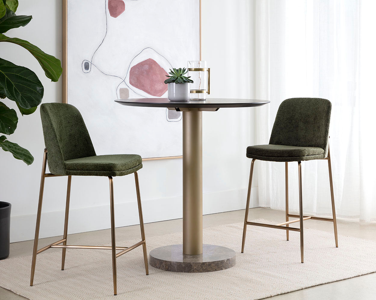 Zeke Counter Stool - ergonomic design for comfort | Image 3 | InSTYLE Home & Rugs