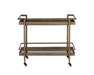 Livingston Bar Cart - perfect storage for drinks and glassware | Image 8 | InSTYLE Home & Rugs