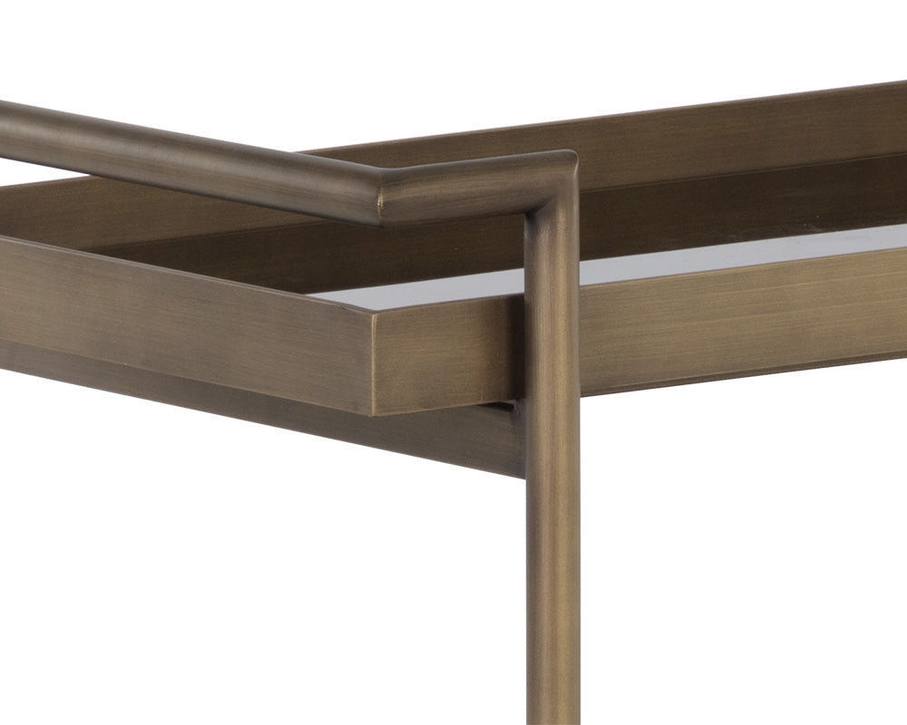 Livingston Bar Cart - perfect storage for drinks and glassware | Image 9 | InSTYLE Home & Rugs