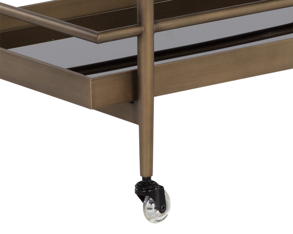 Livingston Bar Cart - perfect storage for drinks and glassware | Image 10 | InSTYLE Home & Rugs