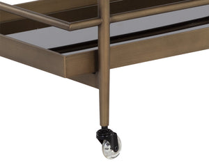 Livingston Bar Cart - perfect storage for drinks and glassware | Image 10 | InSTYLE Home & Rugs