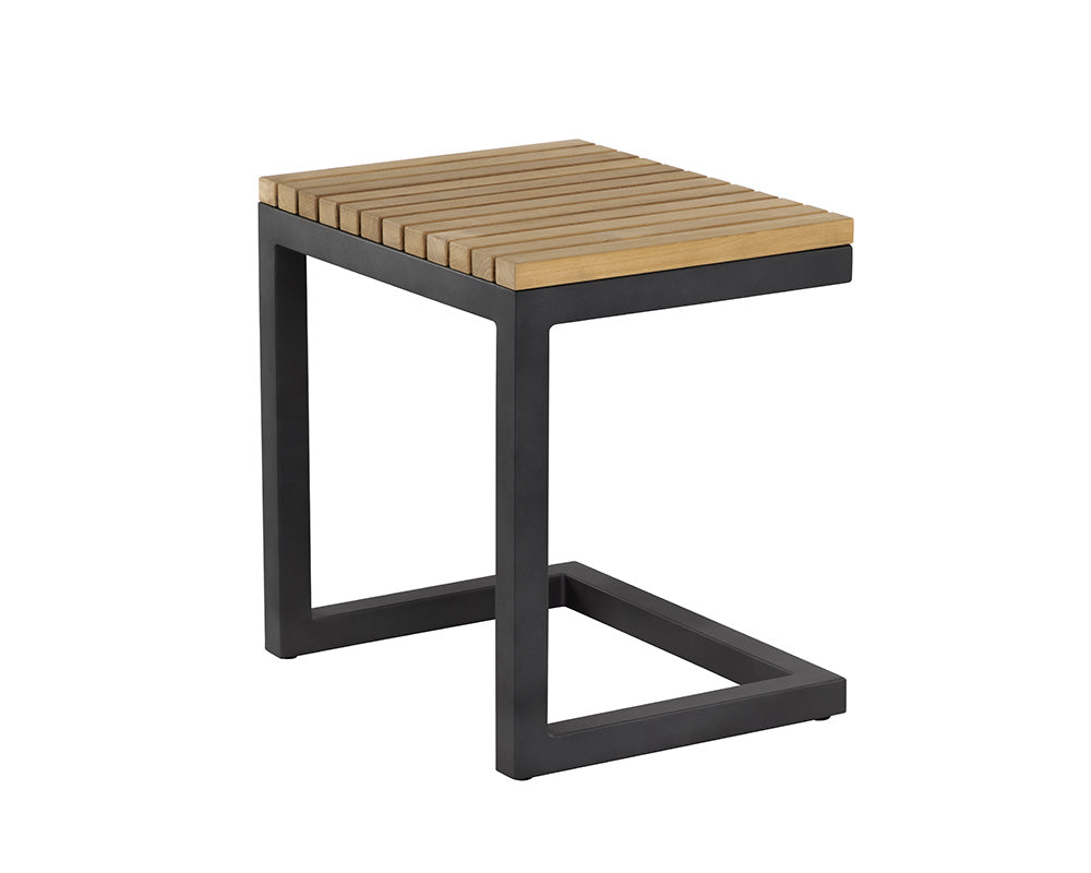 Geneve C-shaped End Table - sturdy tables for outdoor spaces | Image 1 | InSTYLE Home & Rugs
