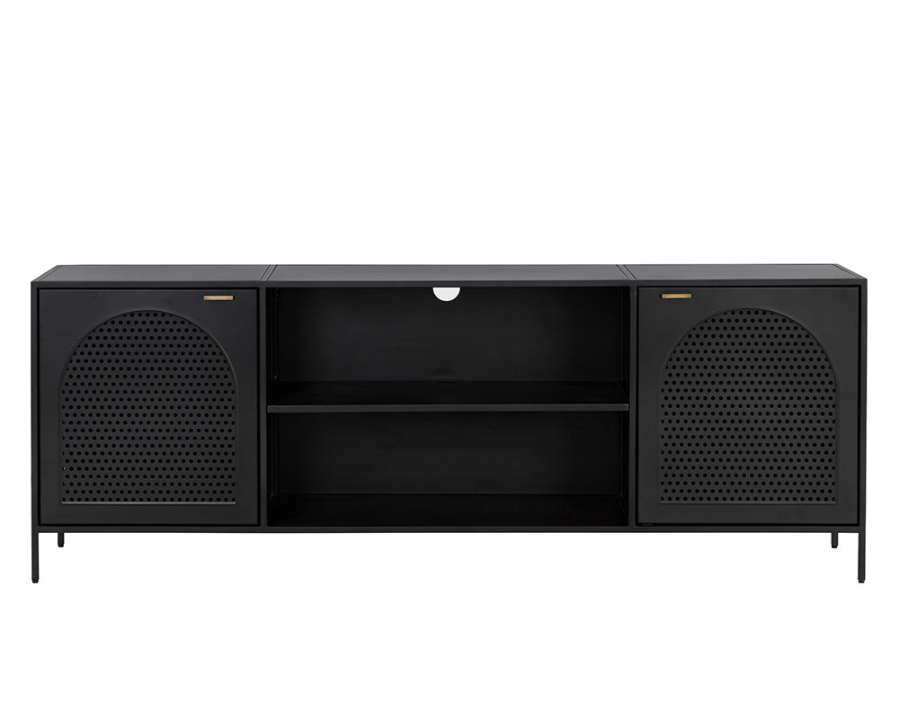 Aziza Media Console And Cabinet - versatile tables for living rooms and entryways | Image 5 | InSTYLE Home & Rugs