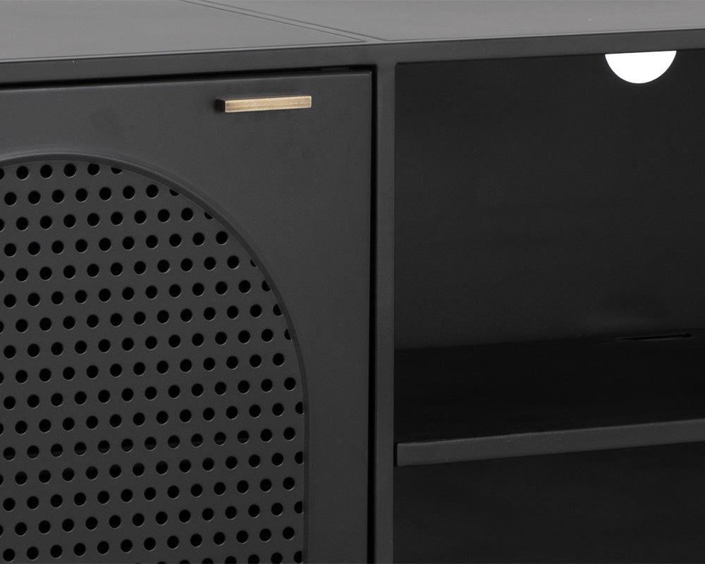 Aziza Media Console And Cabinet - versatile tables for living rooms and entryways | Image 7 | InSTYLE Home & Rugs