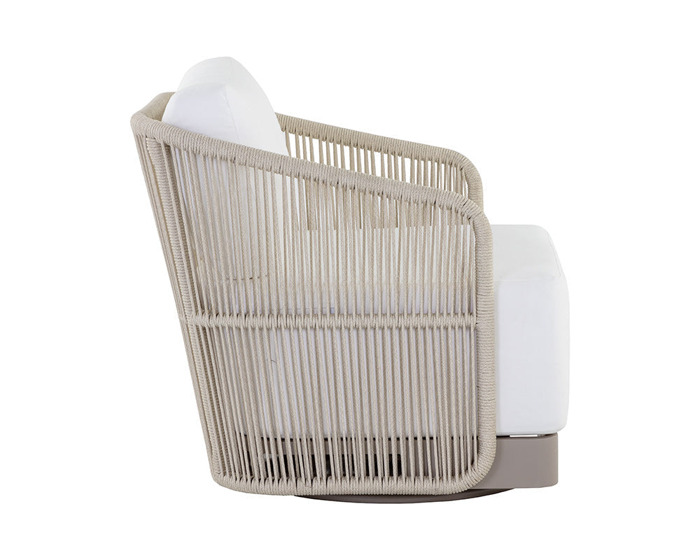 Allariz Swivel Armchair - perfect for outdoor relaxation | Image 5 | InSTYLE Home & Rugs