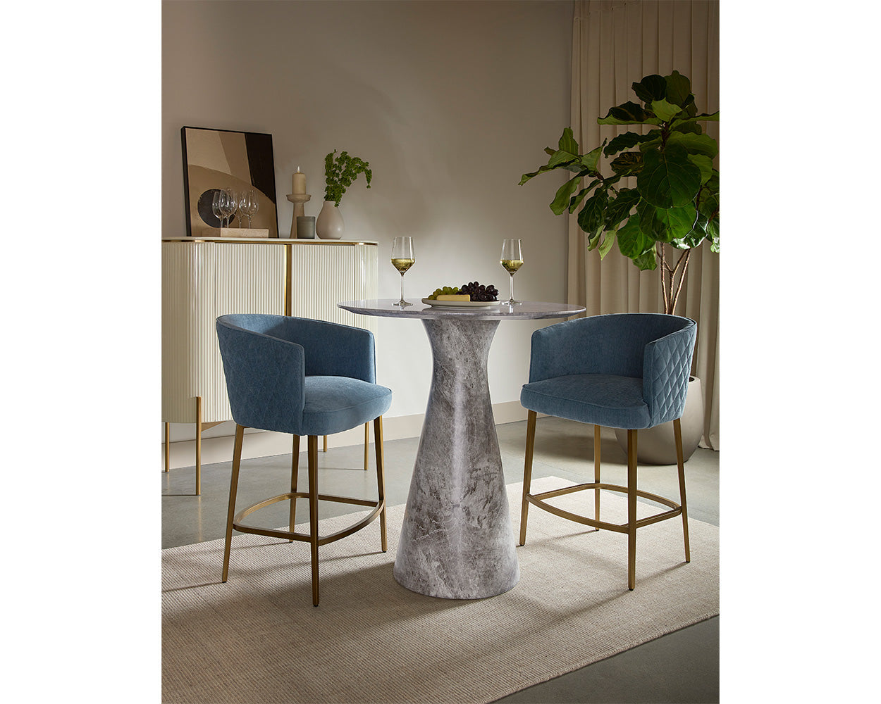 Cornella Counter Stool - ergonomic design for comfort | Image 11 | InSTYLE Home & Rugs