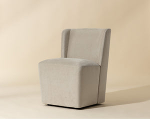 Amita Wheeled Dining Chair - elegant seating for dining areas | Image 1 | InSTYLE Home & Rugs