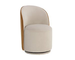 Cavoli Swivel Dining Chair - elegant seating for dining areas | Image 8 | InSTYLE Home & Rugs