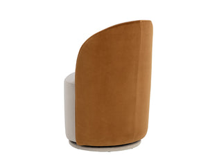 Cavoli Swivel Dining Chair - elegant seating for dining areas | Image 12 | InSTYLE Home & Rugs